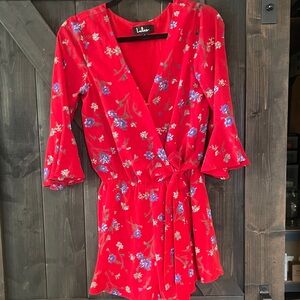 Lulu's Red Floral Women's Shorts